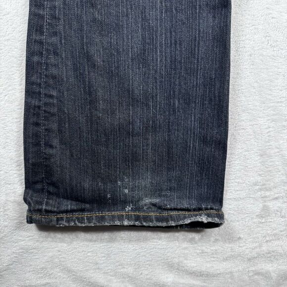 7 For All Mankind Classic Flare Jeans SZ 28 Denim Pants Ladies Dark Wash Stretch - Picture 10 of 14